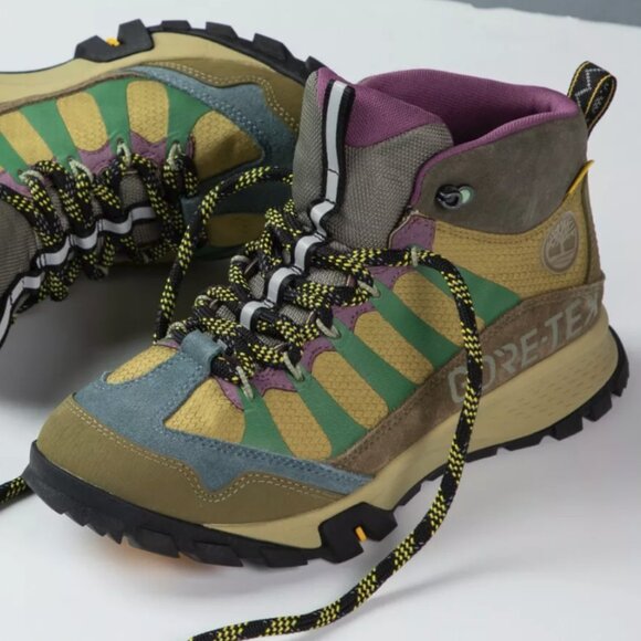 NEW Timberland Garrison Trail GTX MID Hiker Trail - Beeline Blue Suede - Picture 7 of 8